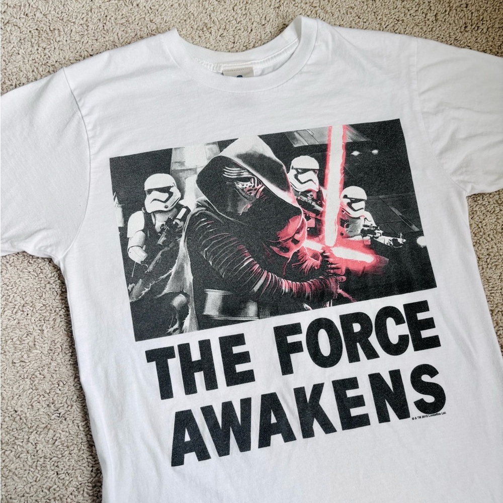 star wars the force awakens kylo ren white t-shirt - Picture 5 of 12